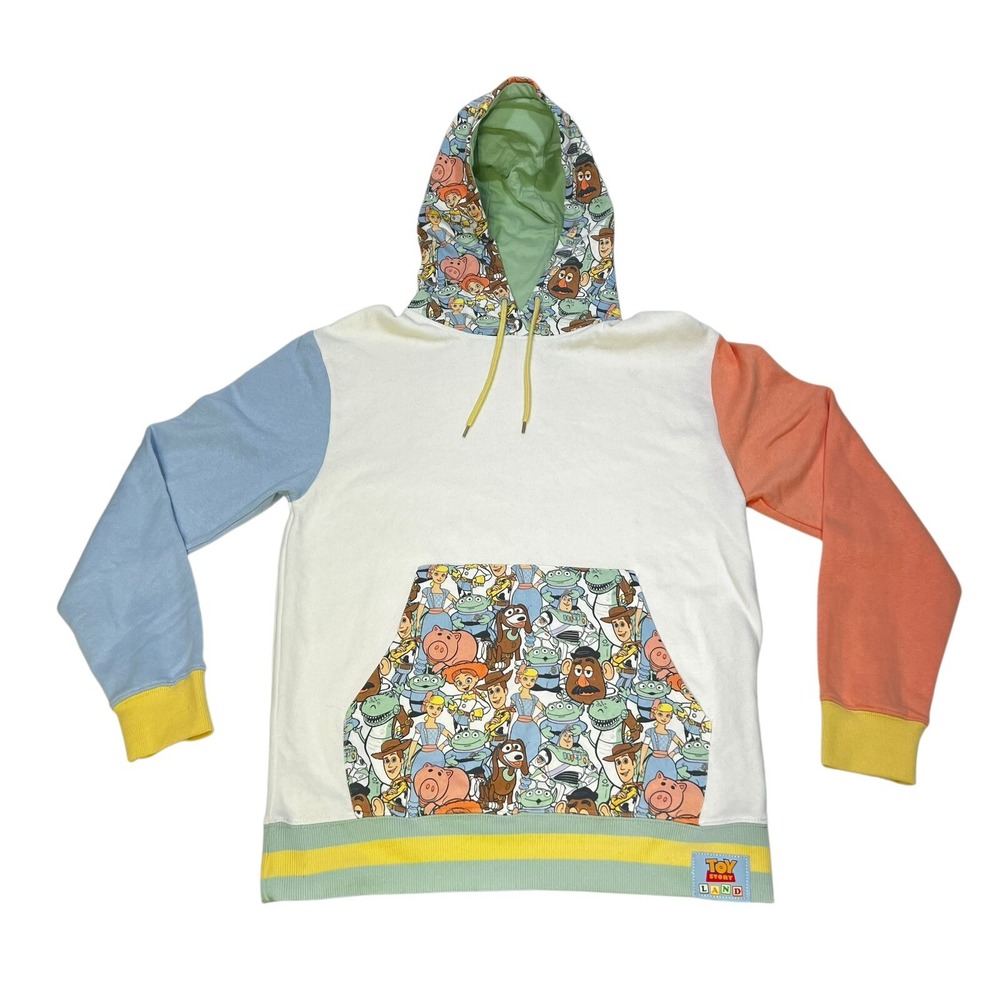 Disney World Pixar Toy Story Land Pullover Hoodie Woody Buzz Multicolor Small
